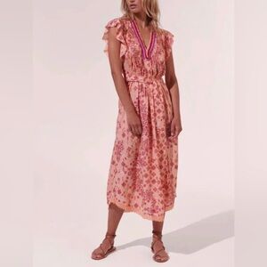 Poupette St Barth NEW Sasha Midi Dress SzXS